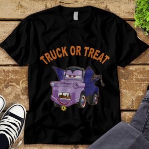 Cars 2 Mater Vampire Halloween Graphic Disney Unisex Tee Adult T-shirt Kid Shirt